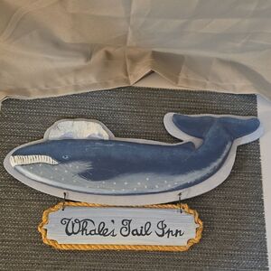 Blue Whale's Tail Inn Wall Decor